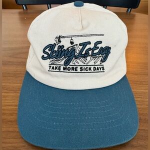 ‘Skiing is Easy’ baseball hat